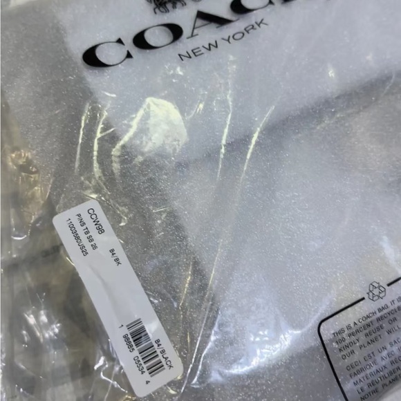 Coach Black Leather Shoulder Bag with Gold & Silver Celestial Appliqués - Picture 12 of 12